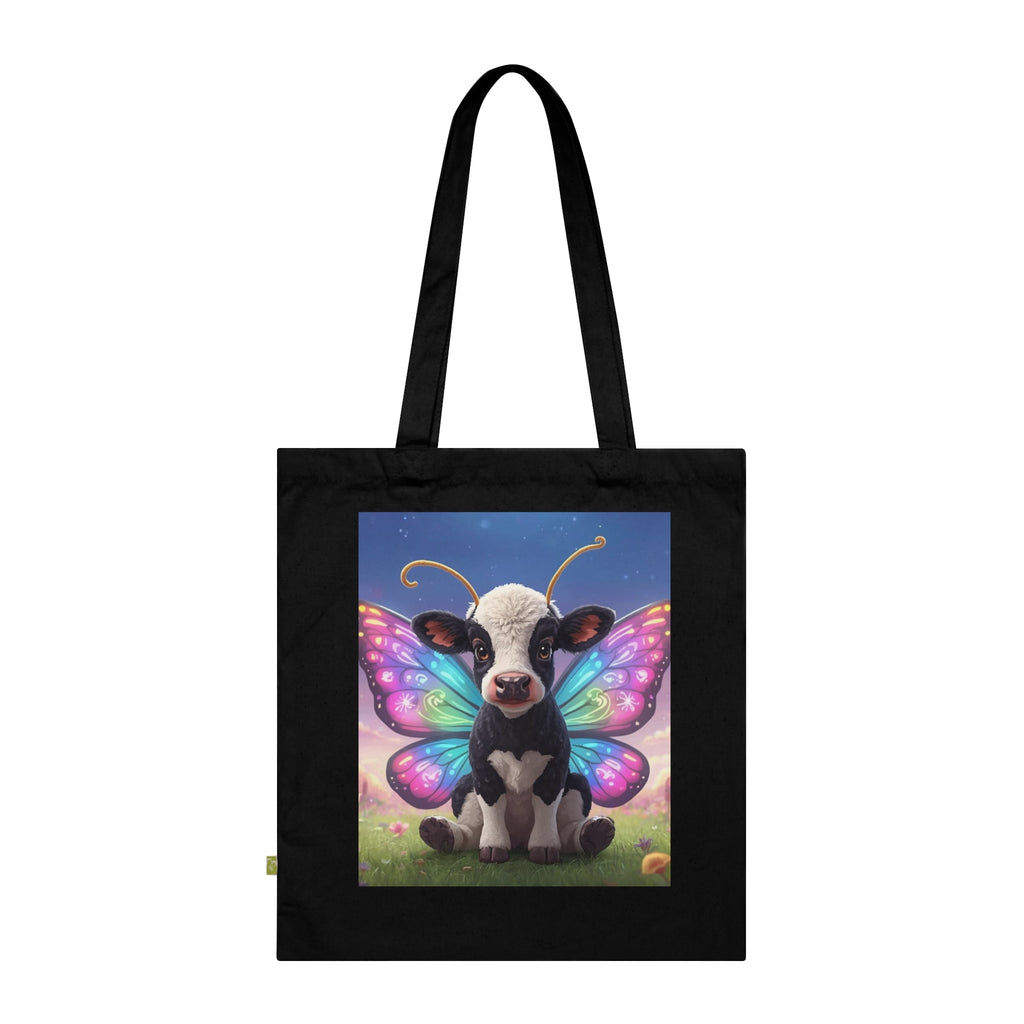 Tote Bag - Cow Butterfly Cute Design