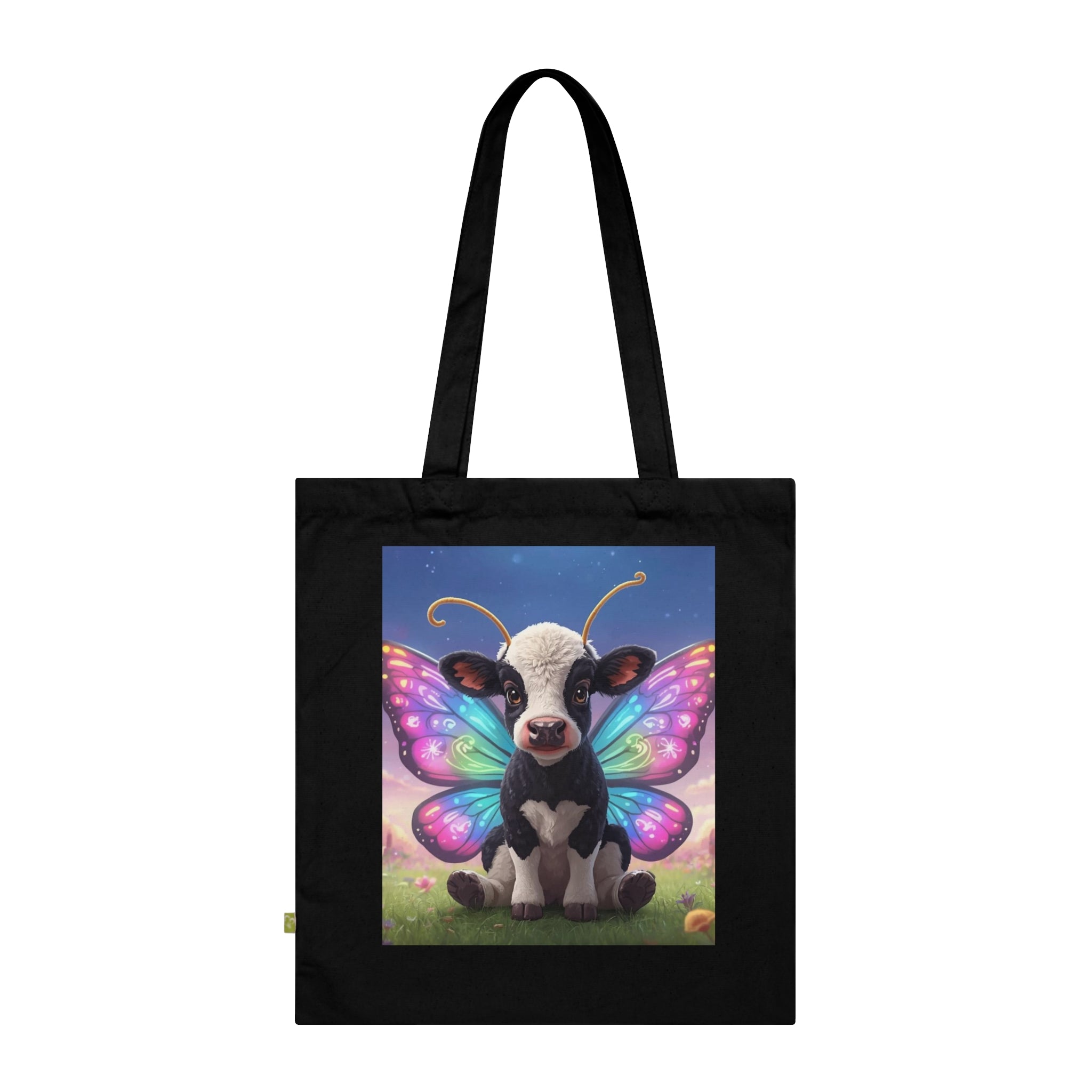 Tote Bag - Cow Butterfly Cute Design
